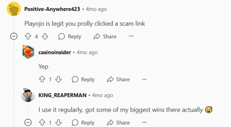 Feedback About Playojo